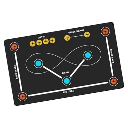 Alfombra de hockey antideslizante 80x120 cm para entrenamiento infantil en casa