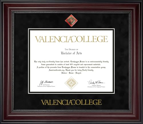 New England Picture Valencia College Diploma Frame