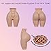ROANYER Fake Vagina Pants, Artificial Sissy Pussy Panty, Silicone Hip Enhancer and Butt Lifter for Crossdressers Transgender (US, Alpha, Large, Regular, Regular, Tan-Sexy version)