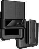 Case with Clip for Motorola RAZR (2023), Nakedcellphone [Grid Texture] Slim Hard Shell Cover and...