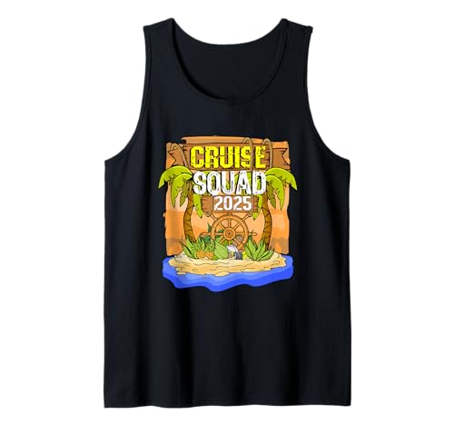 Camiseta Cruise Squad 2025 Cruise Trip Vacation Cruise Squad Camiseta sin Mangas