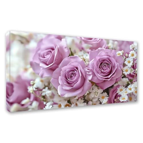 Fleur diamond painting carré 140x70 cm avec strass point de croix 0J-367
