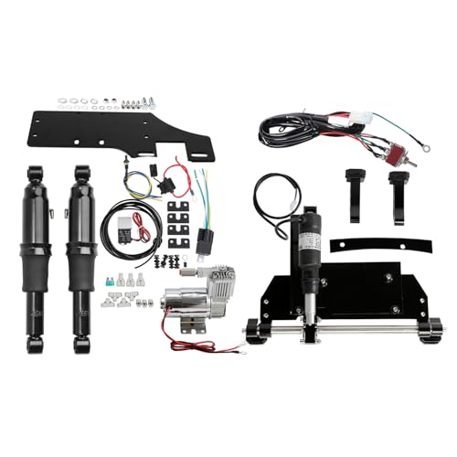 Tct-motorparts Adjustable Rear Air Ride Suspension Kit  Electric Center Stand...