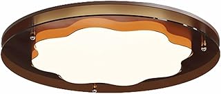 Modern Minimalist Flush Mount Ceiling Light LED 3-Color Dimmable Iron Acrylic PVC Frame Close to Ceiling Lamp Low Profile Fixture for Bedroom Living Room Dining Room Study Residential