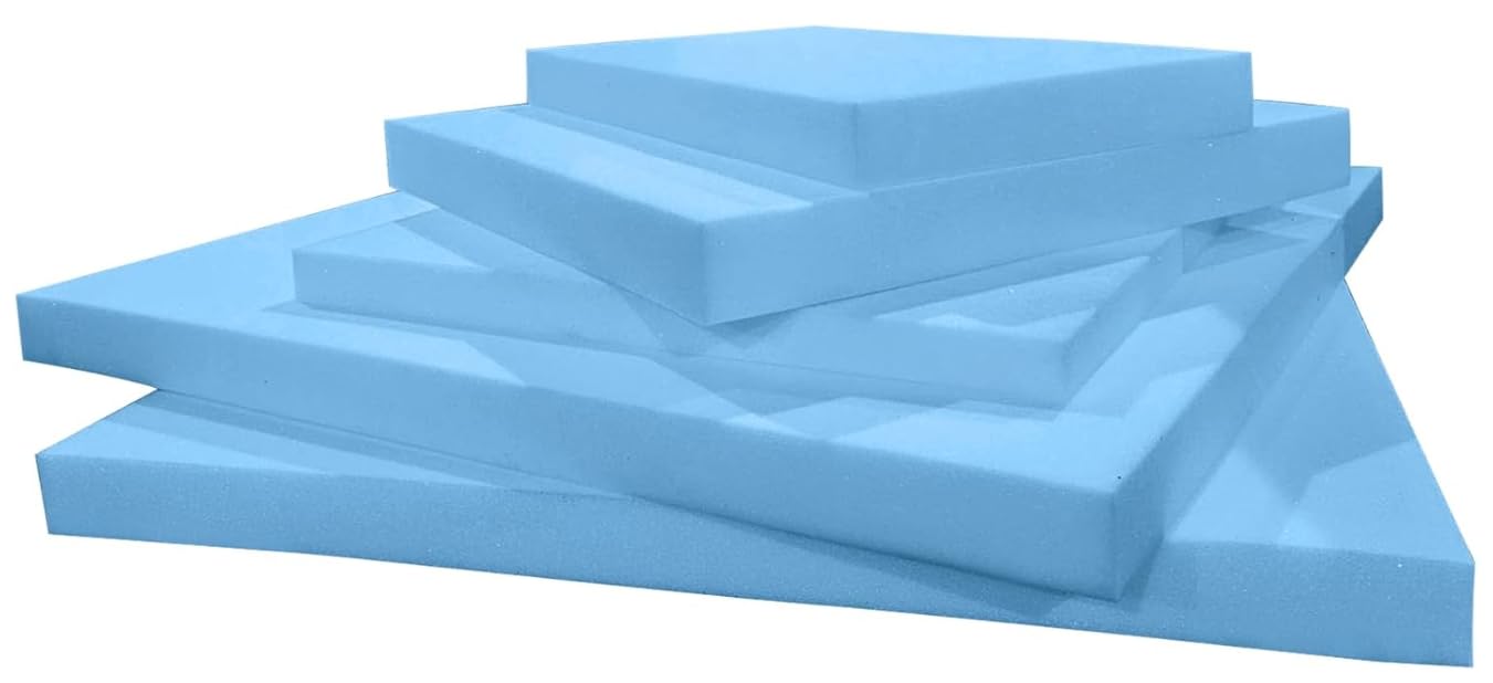 High Density Firm Upholstery Foam, 1" - 6" Thick, 36" Width X 26" Length (1")