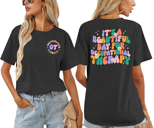 Occupational Therapy Shirts for Women: Funny OT Therapist Tshirt Occupational Therapist Gifts Tee top2
