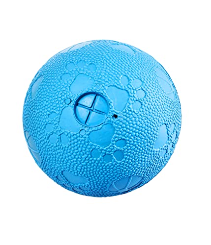 Dehner Lieblinge Hundespielzeug Chewie, Snackball, Ø 11 cm, Gummi, blau