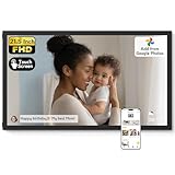 NexFoto 21.5 Inch Touchscreen Large Digital Picture Frame 64GB, WiFi Digital Photo Frame, Add Photos from Google Photos, Share Videos via App/USB/Micro SD, for Mom/Grandparents/Birthday, Black