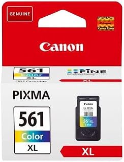 Canon Original High Yield Ink Cartridge Compatible with Pixma Series, 300 Pages, Cyan/Magenta/Yellow, Multipack One Size CLI-561