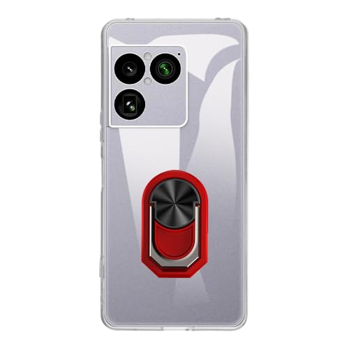 UOGNADGD �t���L�V�u���P�[�X + �����O�z���_�[ Sony Xperia 1 VIII 5G 2026 �Ƃ̌݊������� �ϏՌ��J�o�[���}�O�l�b�g�����J�X�^�C���X�^���h (�N���A+���b�h�����O)