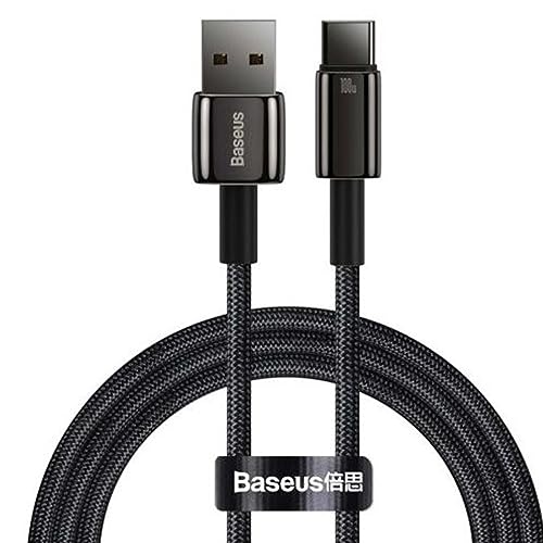 Baseus - Baseus Tungsten Gold Câble USB vers Type-C 100 W Noir 1 m