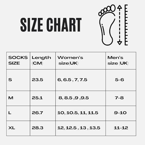 Image of DIRTS cotton Foot Alignment Socks 5 Toe seprator -Easing Bunion, Plantar Fasciitis, Hammer Toes, and Pain Relief |- Size UK6-9 (Black, S)