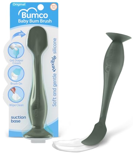 Image of Bumco Diaper Cream Spatula - BPA-Free Diaper Bag Essentials, Soft Butt Spatula Baby, Mom-Invented Butt Paste Spatula, Diaper Cream Spatula, Flexible Diaper Cream Applicator