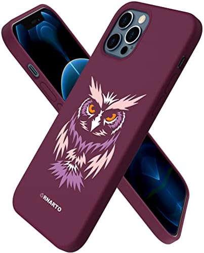 ORNARTO Compatible with iPhone 12 Case 6.1 and iPhone 12 Pro Case, Slim Liquid Silicone 3 Layers Full Covered Soft Gel Rubber Case Cover 6.1 inch-Navy Blue