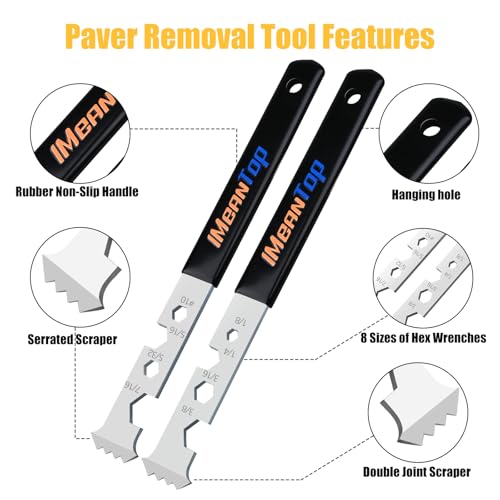 Herramienta para quitar pavimento 2 en 1 con llave hexagonal miniatura 3