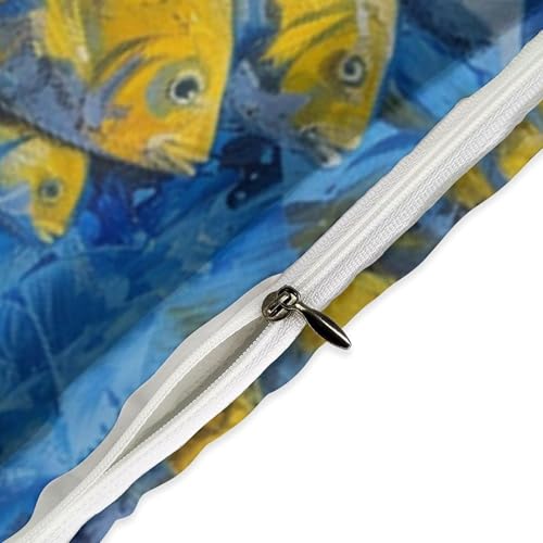 Ropa de cama de espina de pescado 135 x 200 cm, funda nórdica con cremallera de microfibra suave 6