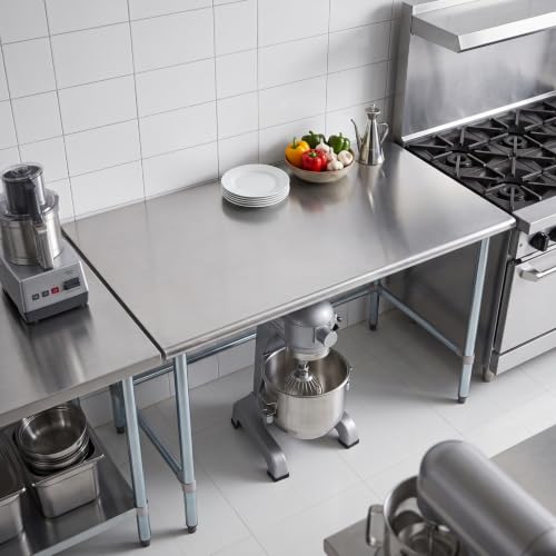 Image of AmGood Stainless Steel Work Table | Metal Utility Table (60 inch Long x 36 inch Deep)