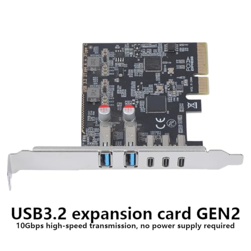 Tarjeta PCIe USB 3.2 Gen 2 para conectar múltiples discos SSD tipo C en el PC 2