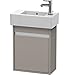 Produktbild Duravit Waschtischunterschrank wandhängend Ketho 225x450x550mm 1 Tür, TA li., f.070350, graphit matt