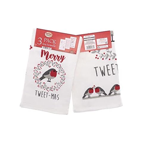 COUNTRY CLUB 100% Cotton Kitchen Tea Towels Cover