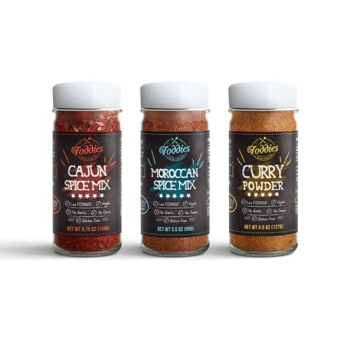 Foddies Spicey Spices Combo Pack, Low FODMAP, Gluten Free, No