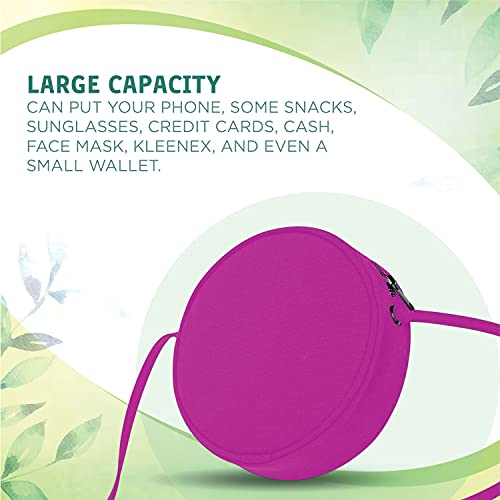 Image of Lify Women's Women's Round Crossbody Handbags Mini Shoulder Bag Round Crossbody Wallet, Fashion Circle Crossbody Purse Clutch Handbag- 1 Piece