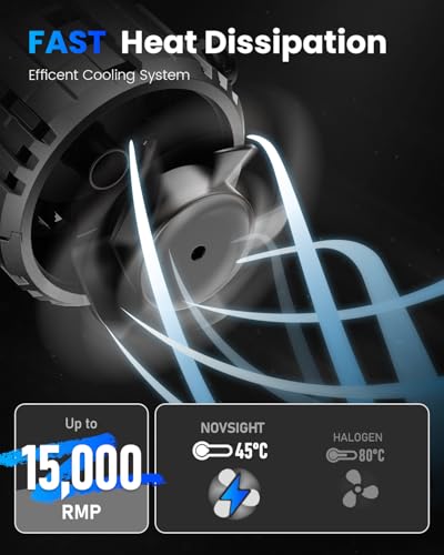 Image of NOVSIGHT H11 Bulbs 88000LM, H11 /H8 /H9 Fog Bulbs, 900% Ultra Bright, Pack of 2