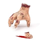 XDAMORSP Halloween Animatronic Crawling Hand - Sound or Touch Activated Moving Thing Hand for Haunted House, Creepy Fake Hand with Motion & Effects, Scary Decorations Indoor & Outdoor 7.87in