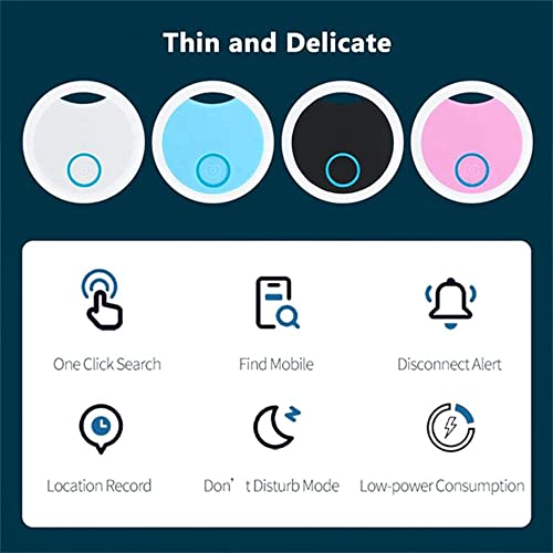 通用 Sjye Key Anti-verloren Alarm, S8 Ronde BT Anti-verloren Apparaat Smart Key Finder Draadloze Tracker (blauw) - Image 7