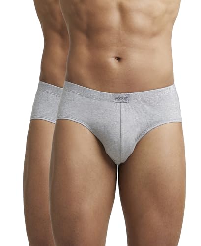 Image of Jockey 8035 Men Super Combed Cotton Solid Brief with Ultrasoft Concealed Waistband (Pack of 2)