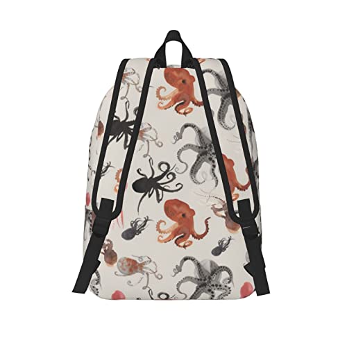 Sac à dos décontracté grand format Color Octopus de taille M - 3