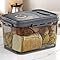Prep & Savour Bread Box For Homemade Bread, Time Recording Bread Containers Storage Airtight Loaf Bread Storage Container Bread Keeper With Lid Bread Box For Kitchen Countertop Grey C113699147