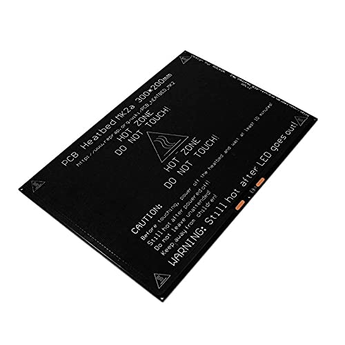 Lysee 3D Printer Parts & Accessories - Heated Bed Parts Hotbed Aluminum Plate PCB Board for 3D Printer QJY99 - (Size: Red 214x314x2.0mm)