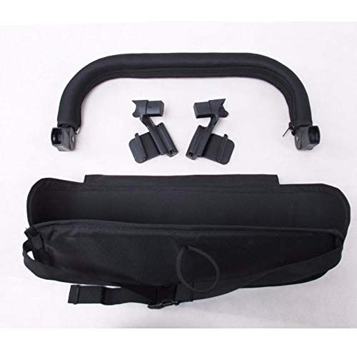 Yoya/Yoyo Stroller Accessories Baby Stroller Footboard Baby Foot Extension Footmuff Stroller Footrest Bumper Bar with Feet Rest : Black Set