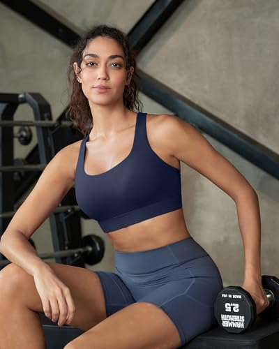 Image of RUNNING GIRL Sports Bra for Women, Molded Cup High Impact Sports Bras for Women with Sewn in Pads
