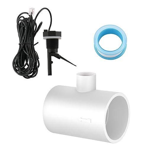 WENGART GLX-FLO-RP Flow Switch with Tee Replacement, Compatible with Hayward Goldline Salt Systems,Fits AquaRite,ProLogic, AquaLogic,Replacement Water Flow Sensor with 15ft Cable,Replaces GLXFLORP