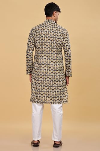 Image of BE ACTIVE Cotton Kurta for Men | Traditional and Classy Design | Indian Kurta | Full Sleeve Kurta