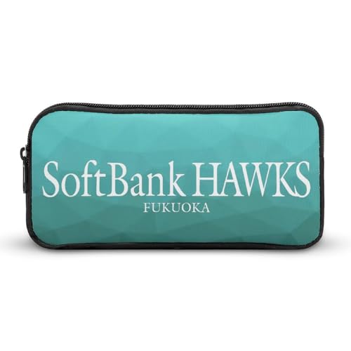 福岡ソフトバンクホークス文具ケース ペンケース 収納グッズ 筆箱 ペンバッグ 筆入れ 多機能 学用品収納 大容量軽量 伸縮性が良く、繰り返し使用可能 傷防止 防汚 掃除が簡単 いろいろな文房具を収納 オフィス小物 コスメバッグとして 男女兼用 携帯便利