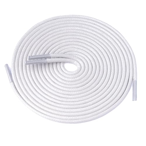 Image of Handshop 3 Pairs Dress Shoe Laces | 3 /32 inch Thin Round Waxed Shoelaces | Polished waxed sheen, tightly woven cotton, secure tie, for oxfords, derbies and chukka boots, 23 inch-63 inch sizes and 15 colors