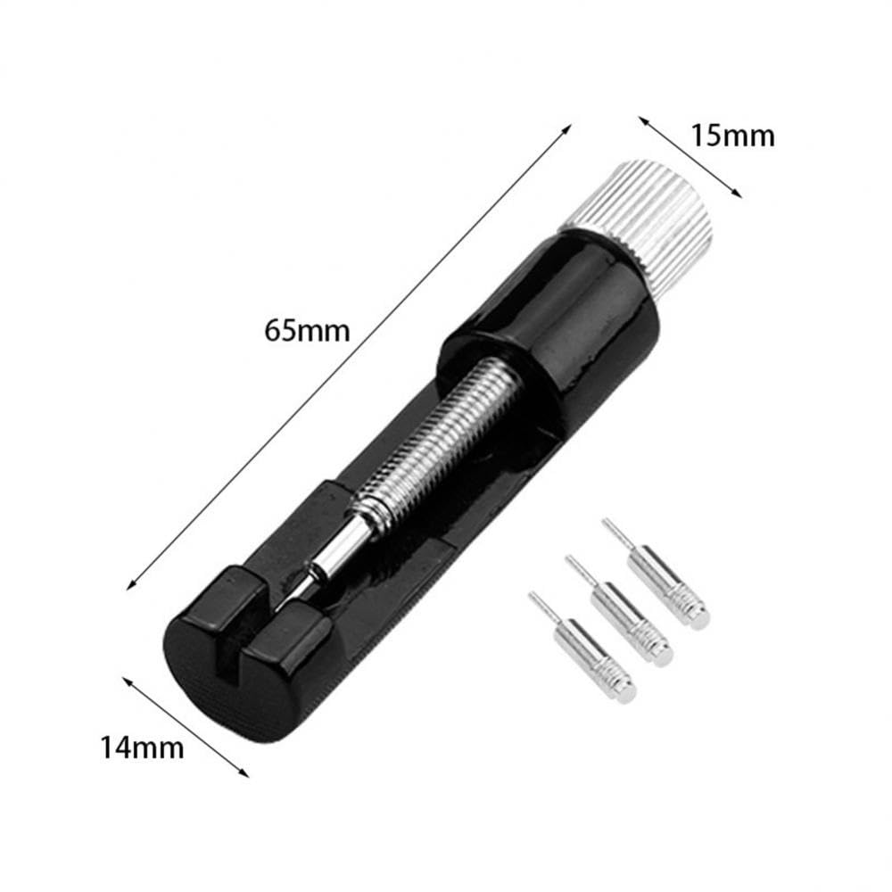 CHENJIAHAO Uhrenwerkzeug Uhr Stripper Metall Kleine Runde Strap Adjuster Metall Gauge Metall Meter Regler Uhr-Reparatur Tisch Reparatur Werkzeug Uhrmacherwerkzeug Set(30sets-02)