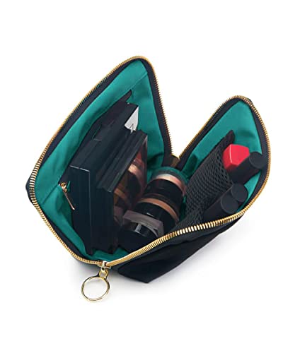 KUSSHI Washable Satin and Mesh Cosmetic Bag #TOP1