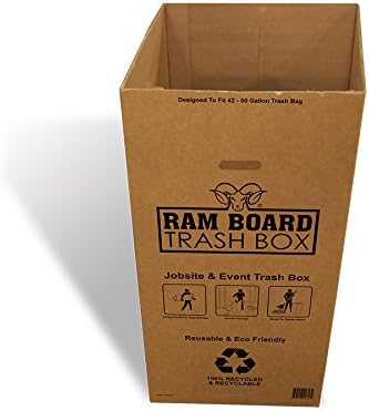 Ram Board RBTB 16-34 Trash Box, Brown