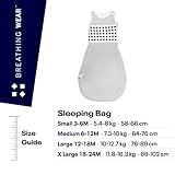 Nanit Breathing Wear Sleeping Bag - 1pk Large 12-18M, Pebble Grey - Image 7