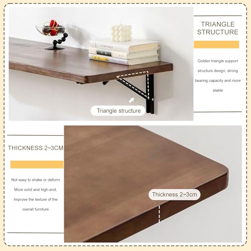 Table murale pliante pour optimiser un studio meuble gain de place bois et acier