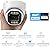 MWRCTV 4K Security Audio Dome Camera 8MP (2160P) Smart Dual Light PoE Turret AI Human Detection 2.8mm 106° Wide Angle Lens Color Night Vision Built-in Mic IP67 Waterproof Compatible with NVR