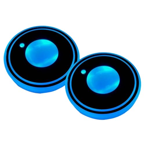 Luces LED para portavasos de carro, 2 piezas, 7 colores