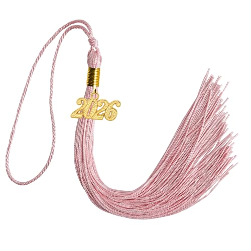 Image of GraduationMall Single&Multiple Color Graduation Tassel with 2026 Year Charm 9 inch
