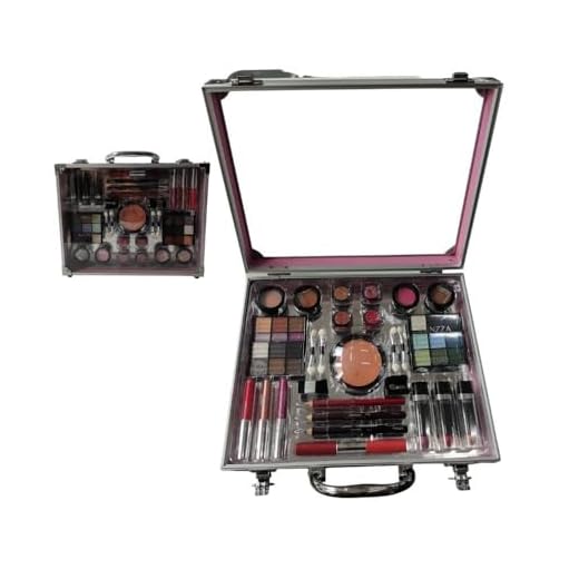 Maleta De Maquiagem Muse Pp 29 Itens Makes Prateado - Fenzza