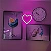 2Pack Valentines Heart Neon Sign,Battery Powered Led Pink Neon Light up Signs Heart Love Decorations Wall Decor for Bedroom Kitchen Door Dorm,Night Lamp Gifts for Girls Room,7.8x7.8in,Pink #2