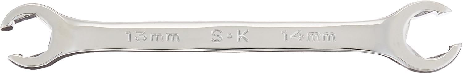 SK Tools USA 13MM X 14MM, Flare Nut, 6 Point, SuperKrome® Wrench | 8813